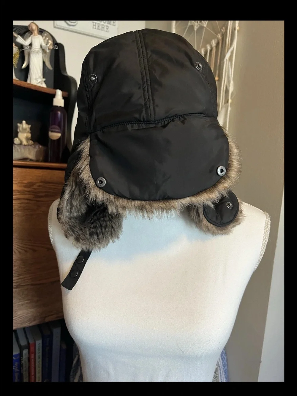 Banana Republic Unisex Brown Faux Fur Trapper Hat